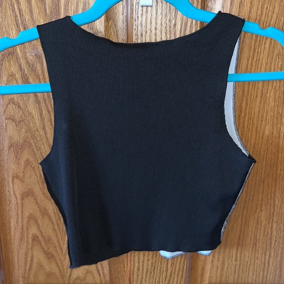 Split shirt black and white - Picture 2 of 4